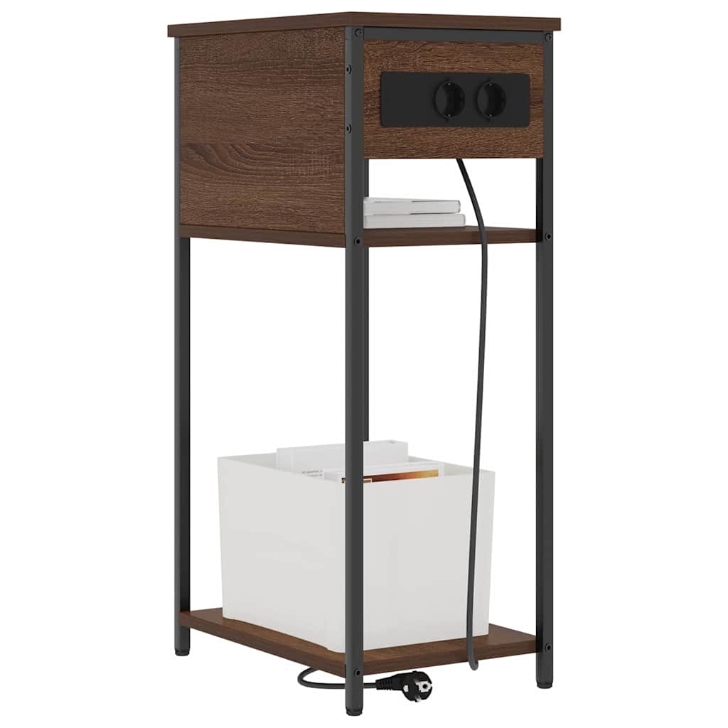 Natskab Brun eg 41 x 28 x 76 cm Konstrueret træ