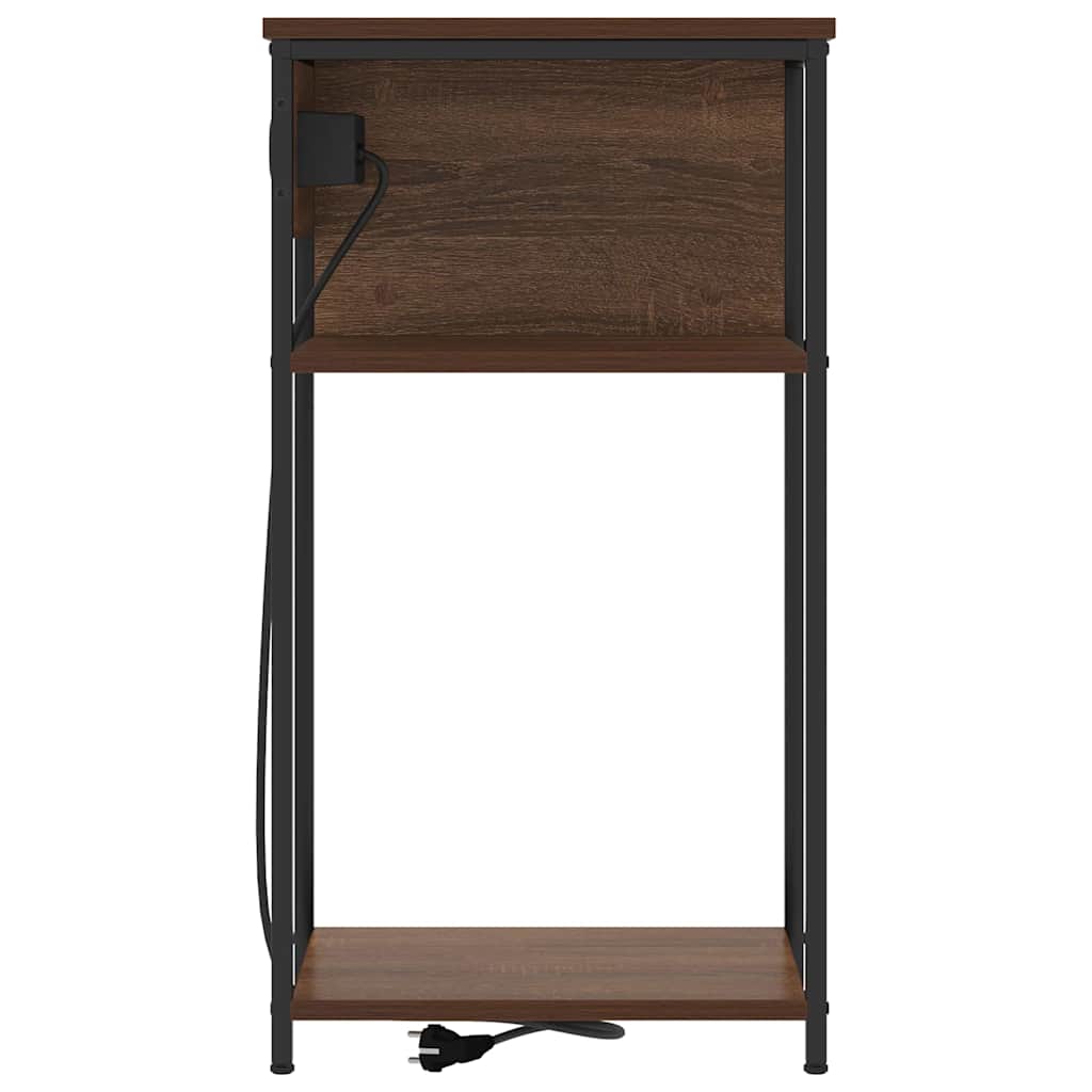 Natskab Brun eg 41 x 28 x 76 cm Konstrueret træ