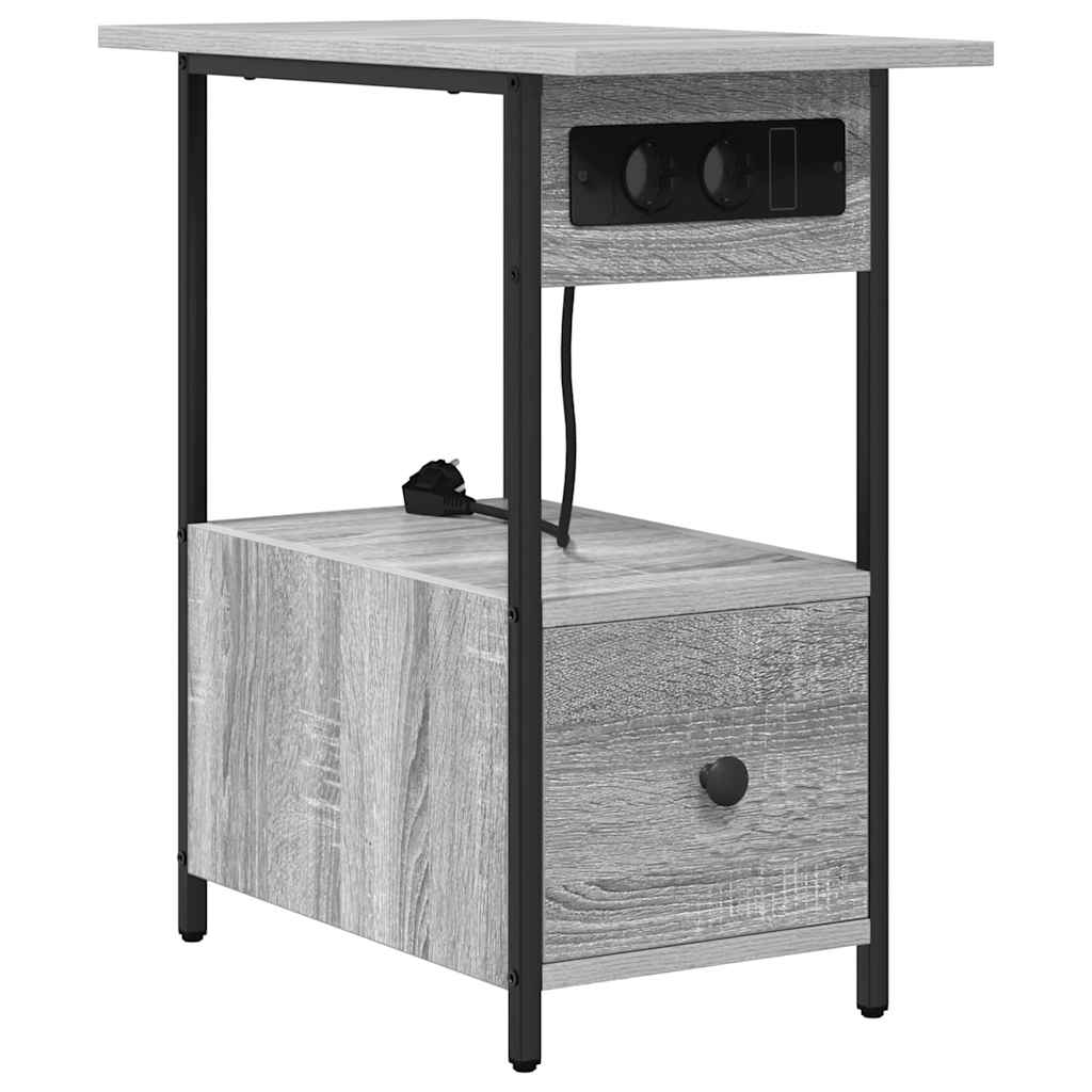 Natskab Grå sonoma-eg 60 x 30 x 61 cm Konstrueret træ
