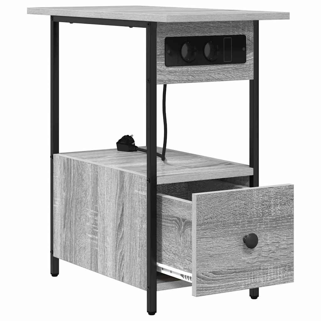 Natskab Grå sonoma-eg 60 x 30 x 61 cm Konstrueret træ