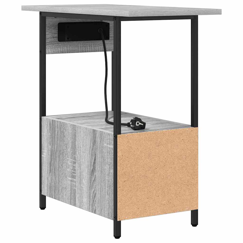 Natskab Grå sonoma-eg 60 x 30 x 61 cm Konstrueret træ