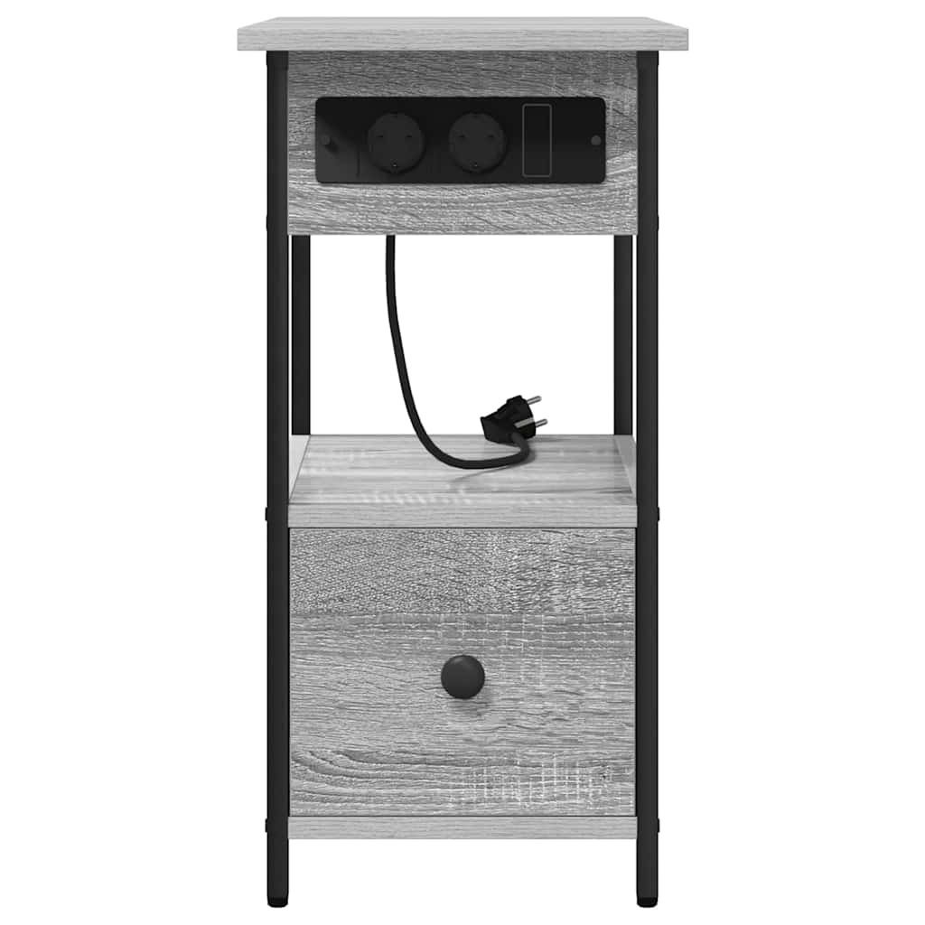 Natskab Grå sonoma-eg 60 x 30 x 61 cm Konstrueret træ