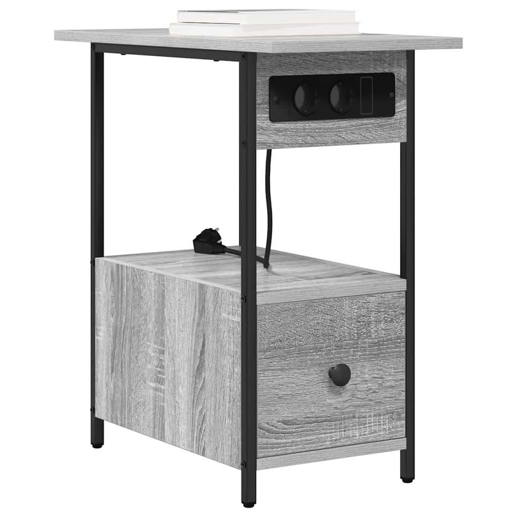 Natskab Grå sonoma-eg 60 x 30 x 61 cm Konstrueret træ