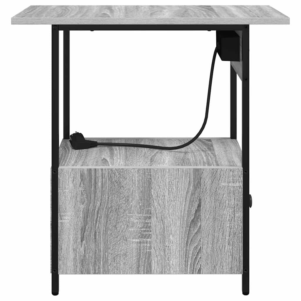 Natskab Grå sonoma-eg 60 x 30 x 61 cm Konstrueret træ
