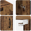 Hængende Vægs Cabinet Brun 69.5 x 34 x 90 cm Konstrueret træ