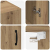 Hængende Vægs Cabinet Brun 69.5 x 34 x 90 cm Konstrueret træ