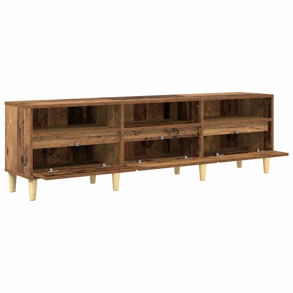 TV-skab med skuffe Gammelt træ 150 x 30 x 45 cm Konstrueret træ