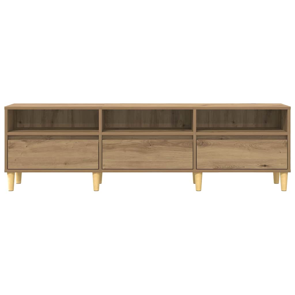 TV-skab med skuffe artisan eg 150 x 30 x 45 cm Konstrueret træ