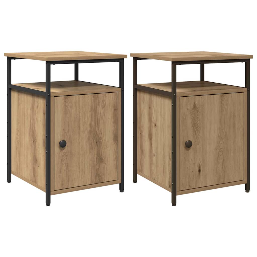Natskab 2 pcs artisan eg Konstrueret træ