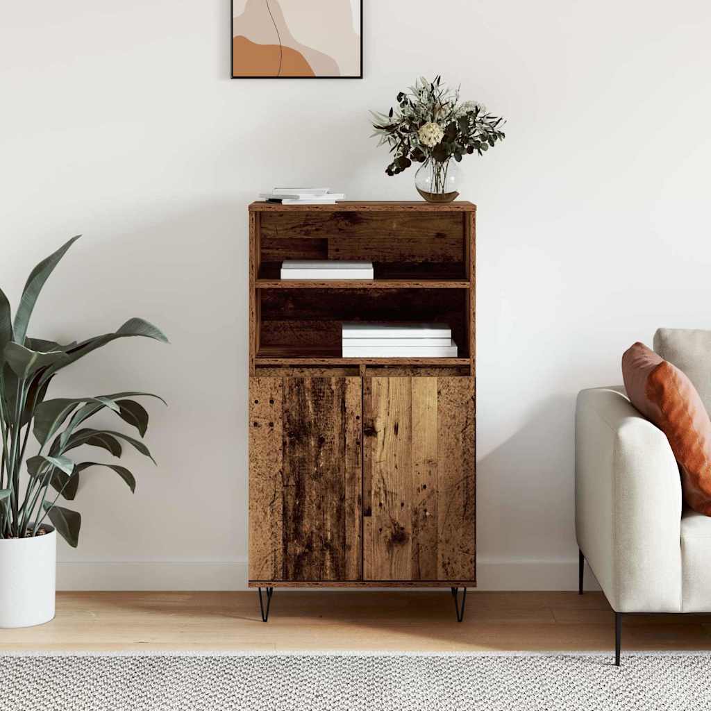 Highboard Brun 60 x 36 x 110 cm Konstrueret træ