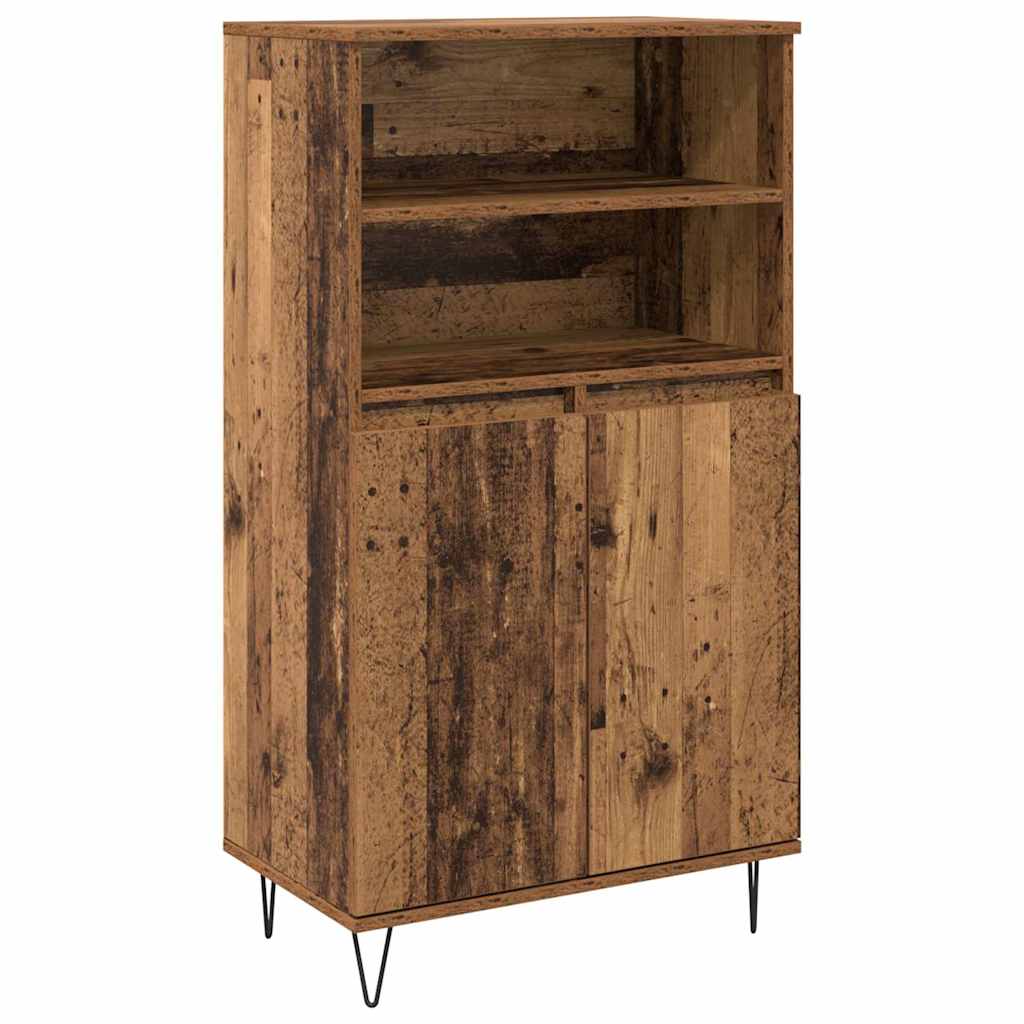 Highboard Brun 60 x 36 x 110 cm Konstrueret træ