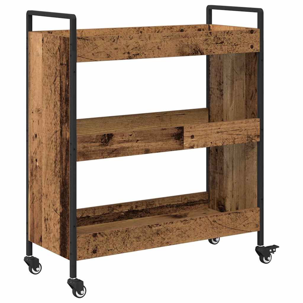 Køkkenvogn Gammelt træ 70 x 30 x 82 cm Konstrueret træ