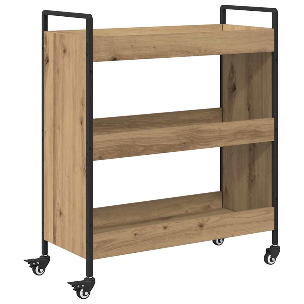Køkkenvogn artisan eg 70 x 30 x 82 cm Konstrueret træ