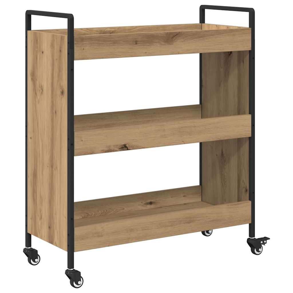 Køkkenvogn artisan eg 70 x 30 x 82 cm Konstrueret træ
