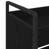 Køkkenvogn Sort eg 70 x 30 x 82 cm Konstrueret træ