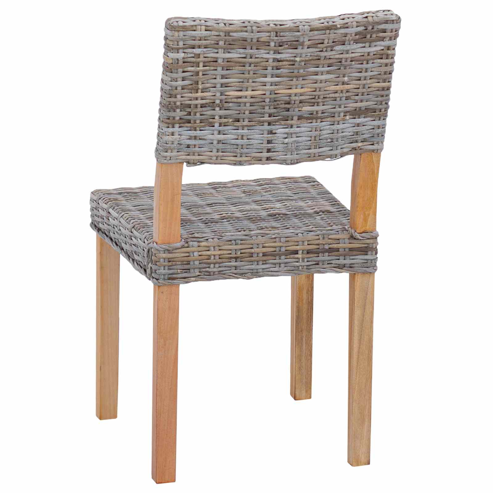 Spisestuestol 2 pcs Kubu Grå 46 x 55 x 84 cm Kubu rattan