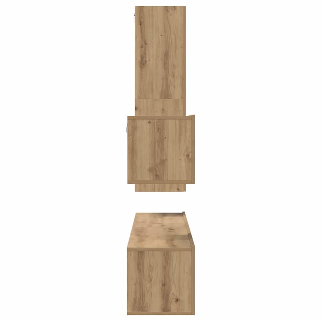 TV-møbelsæt 4 pcs artisan eg 30.5 x 30 x 110 cm Konstrueret træ