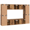 TV-møbelsæt 8 pcs Gammelt træ 60 x 30 x 30 cm Konstrueret træ