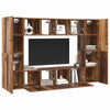 TV-møbelsæt 8 pcs Gammelt træ 60 x 30 x 30 cm Konstrueret træ