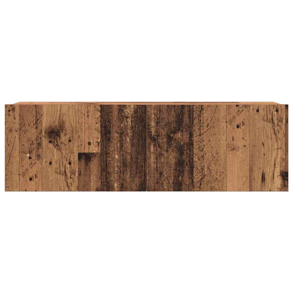 TV-skab 6 pcs Brun 200 x 30 x 30 cm Konstrueret træ