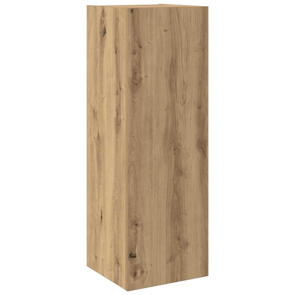 Tv-skabssæt 4 pcs artisan eg 30.5 x 30 x 90 cm Konstrueret træ