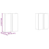Tv-skabssæt 4 pcs artisan eg 30.5 x 30 x 90 cm Konstrueret træ