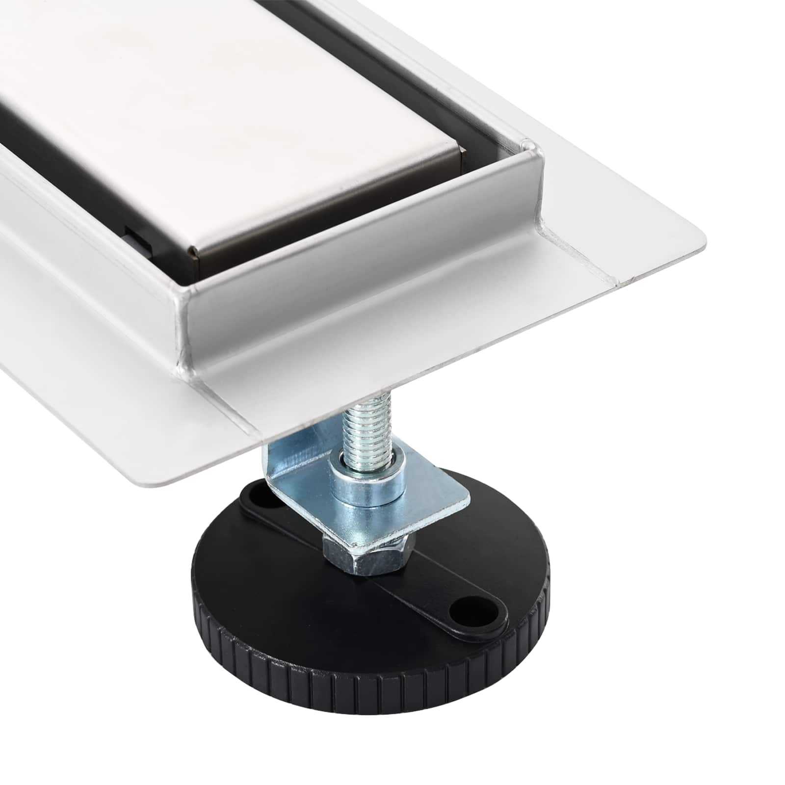 Bruserafløb 2-i-1 med 360° Siphon Sølv 50 cm Rustfrit Stål 304