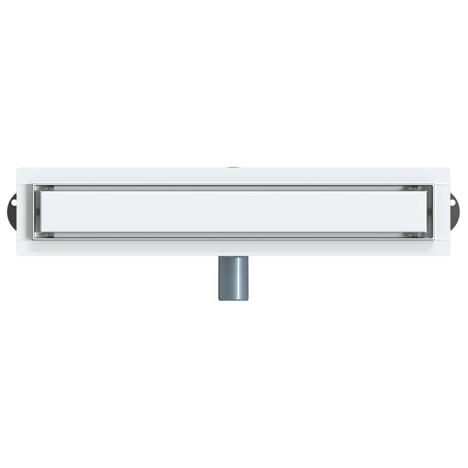 Bruserafløb 2-i-1 med 360° Siphon Sølv 50 cm Rustfrit Stål 304