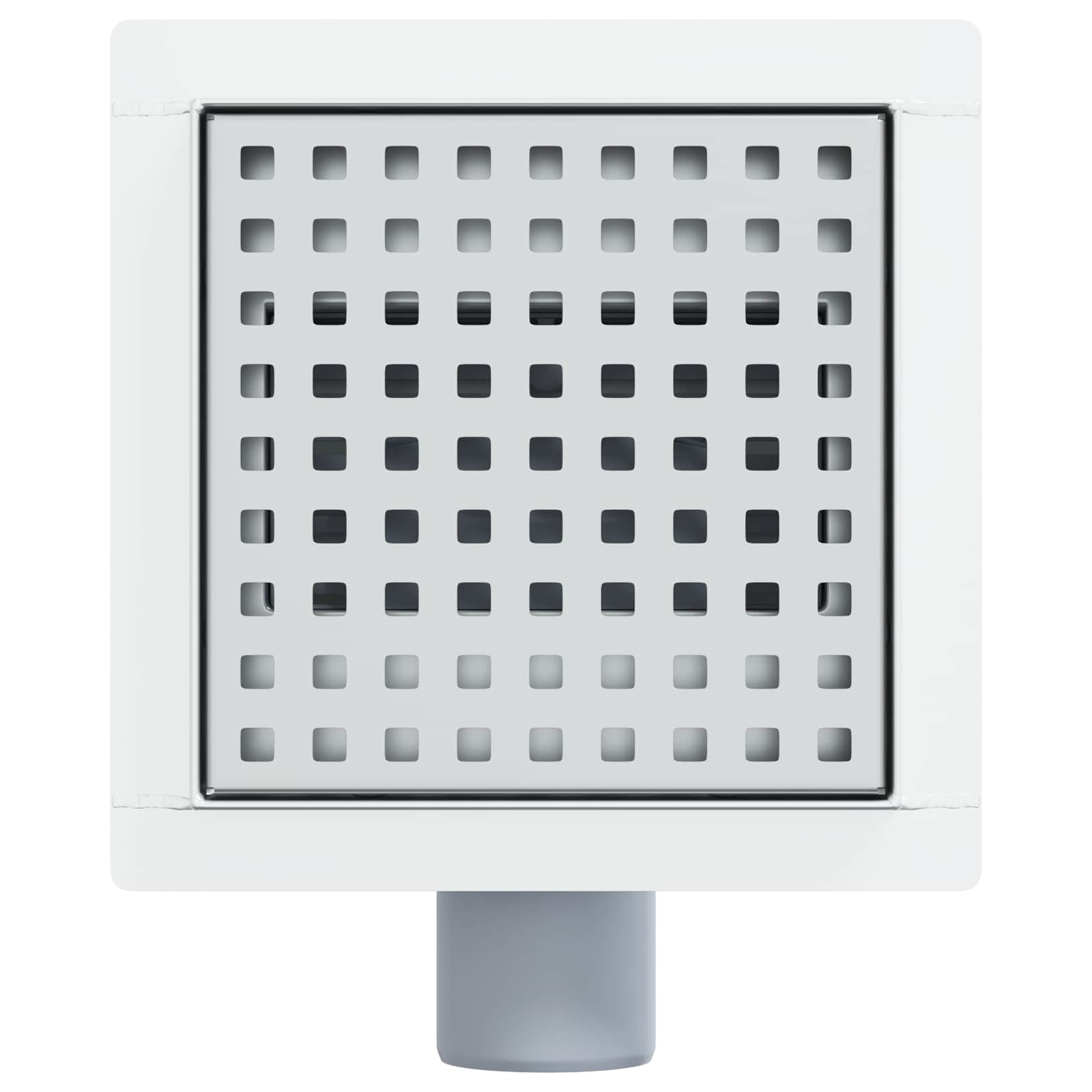 2 i 1 bruseafløb Sølv 15 x 15 cm Rustfrit Stål 304