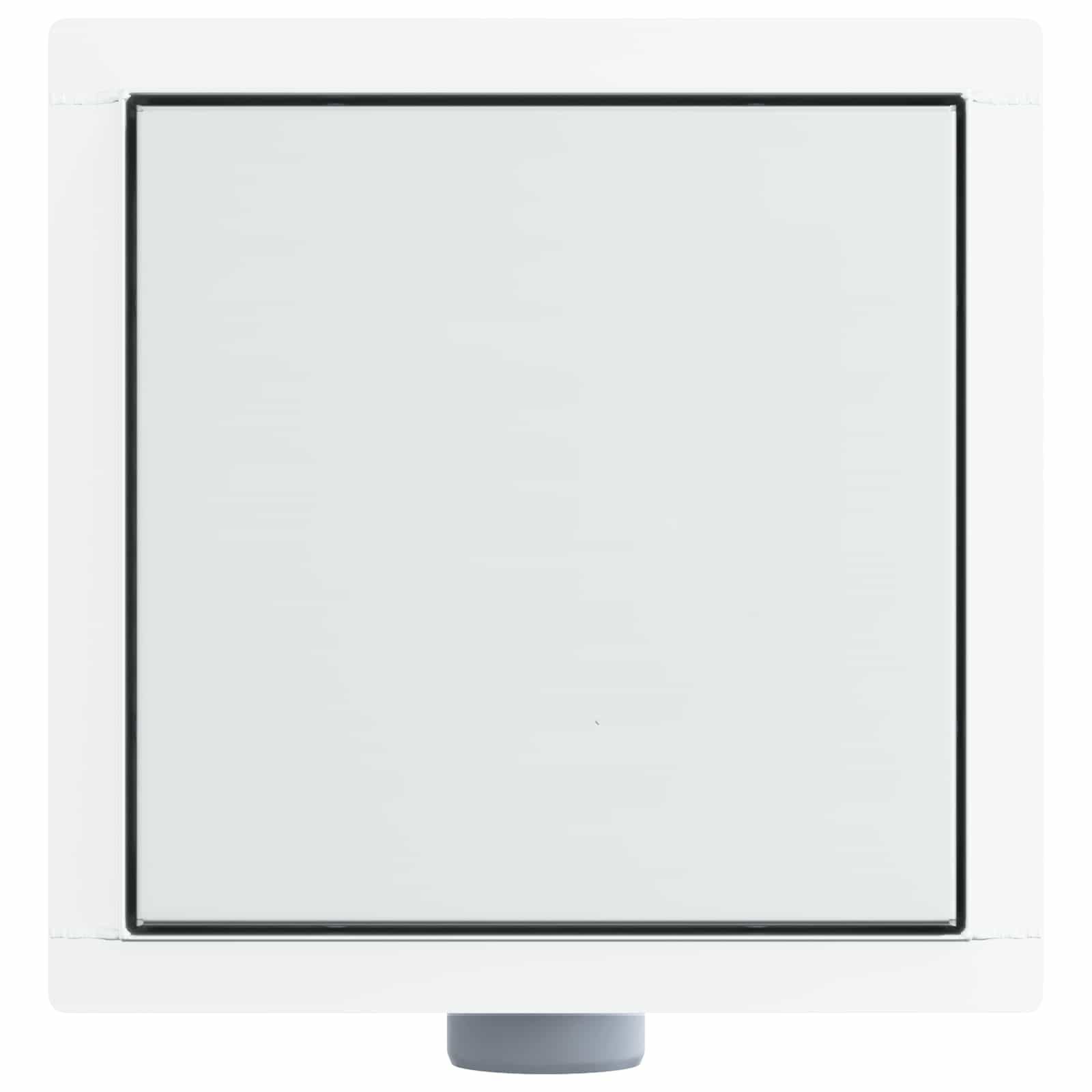 2 i 1 bruseafløb Sølv 20 x 20 cm Rustfrit Stål 304