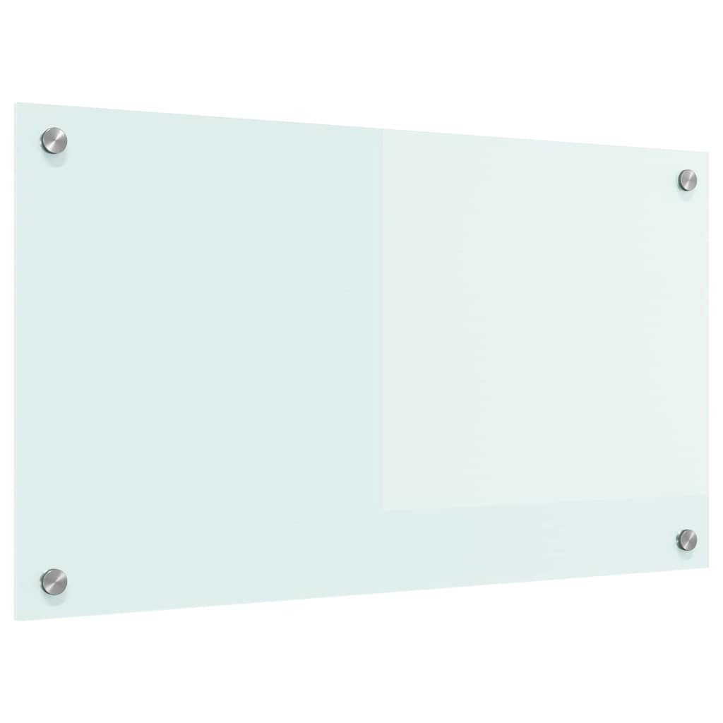 Køkken bagvæg Hvid 70 x 40 cm hærdet glas