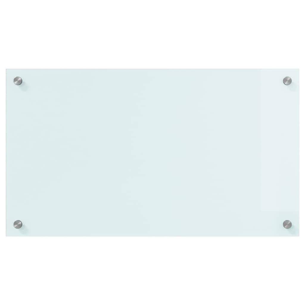 Køkken bagvæg Hvid 70 x 40 cm hærdet glas