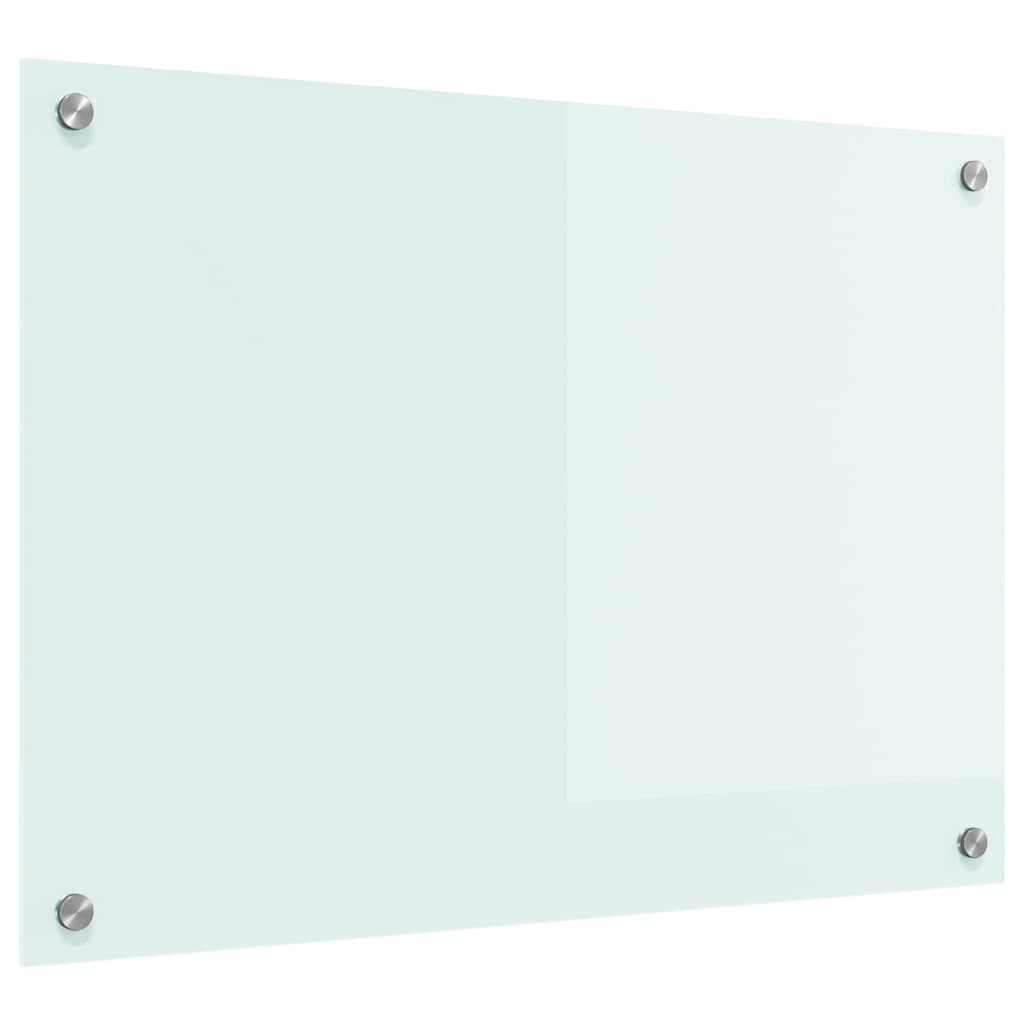 Køkken bagvæg Hvid 70 x 50 cm hærdet glas