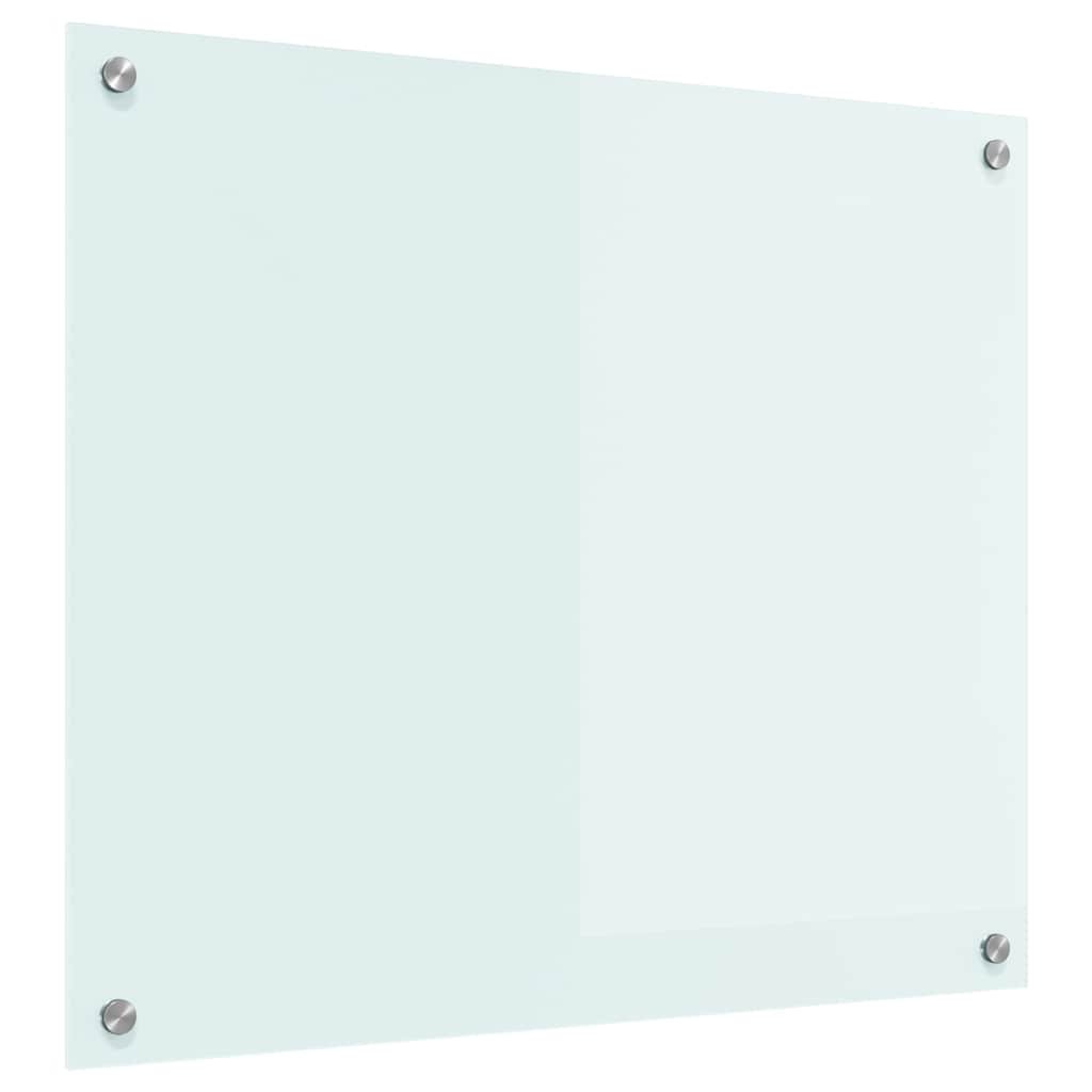 Køkken bagvæg Hvid 70 x 60 cm hærdet glas