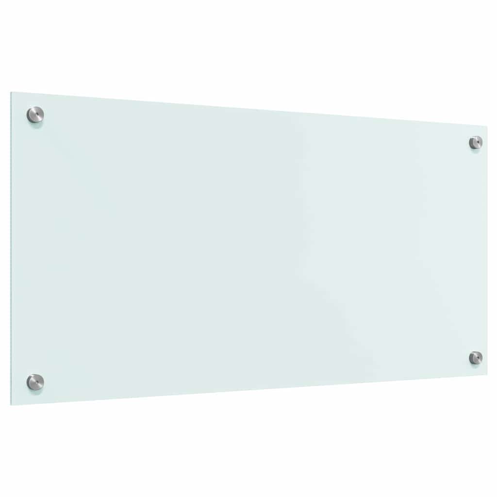 Køkken bagvæg Hvid 80 x 40 cm hærdet glas