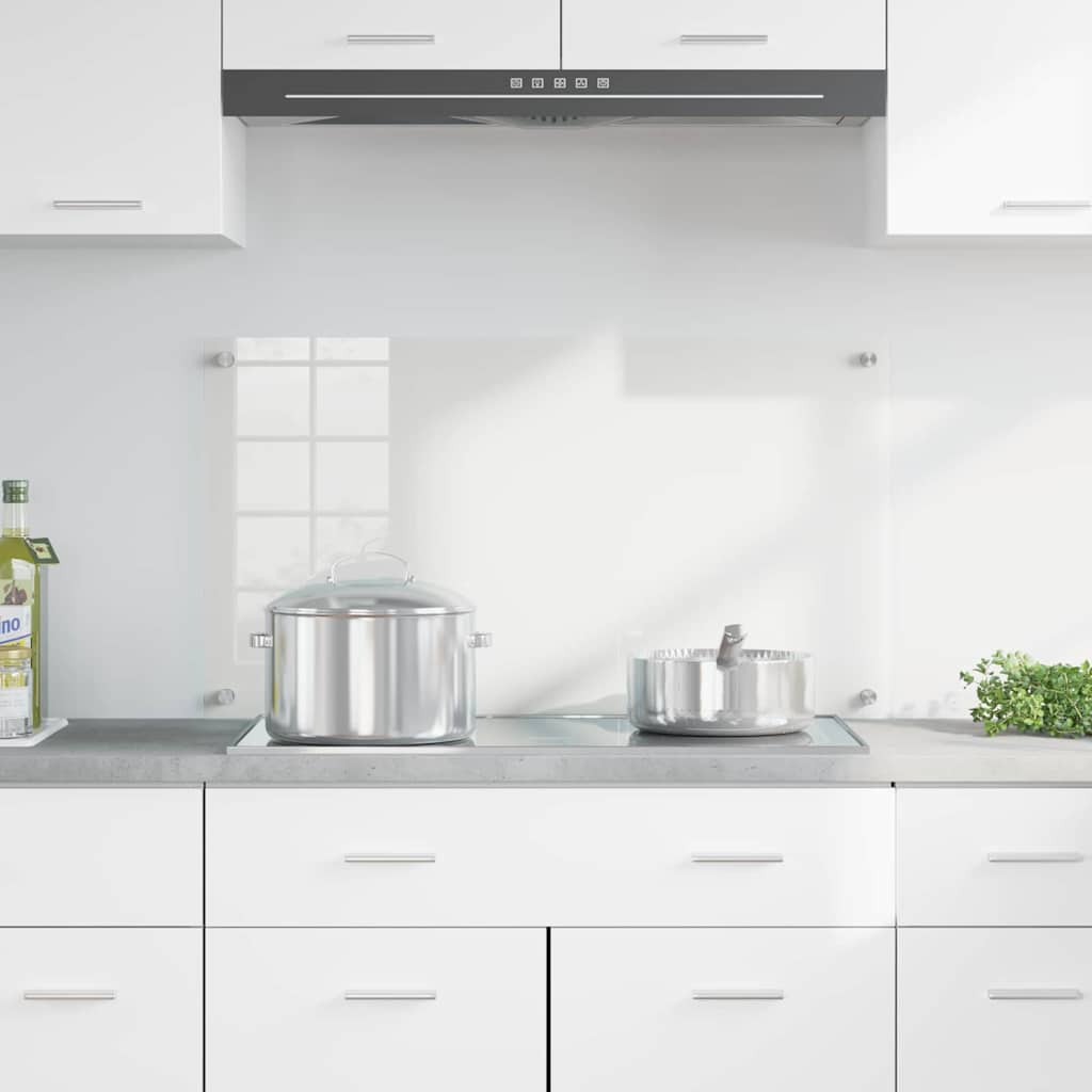 Køkken bagvæg Transparent 90 x 50 cm hærdet glas