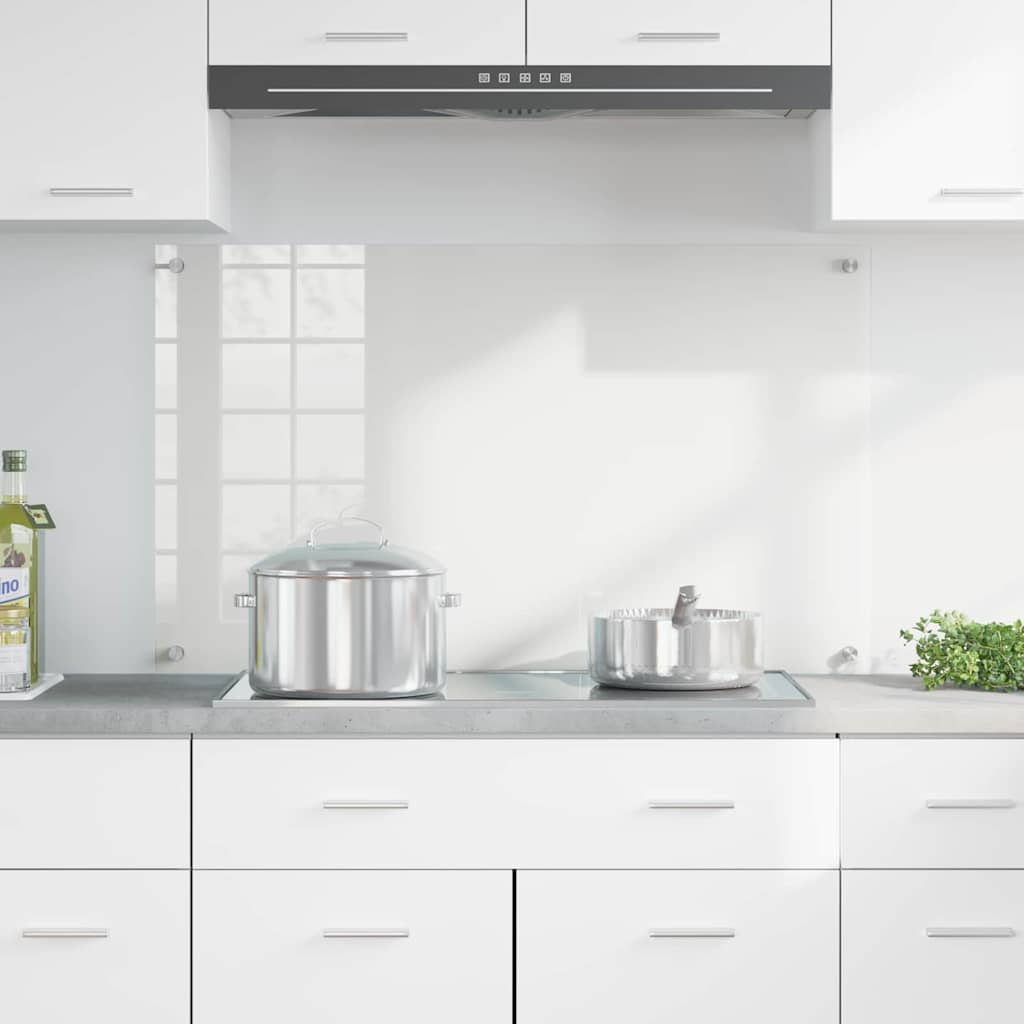 Køkken bagvæg Transparent 100 x 60 cm hærdet glas