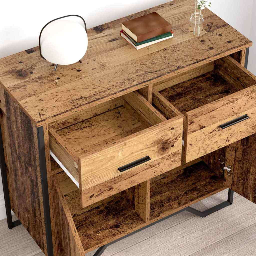 Sideboard Gammelt træ 79.5 x 35.5 x 74.5 cm Konstrueret træ