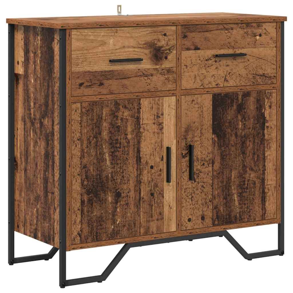 Sideboard Gammelt træ 79.5 x 35.5 x 74.5 cm Konstrueret træ