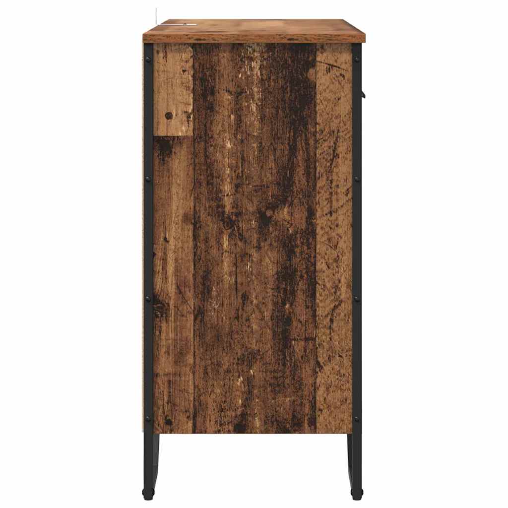 Sideboard Gammelt træ 79.5 x 35.5 x 74.5 cm Konstrueret træ