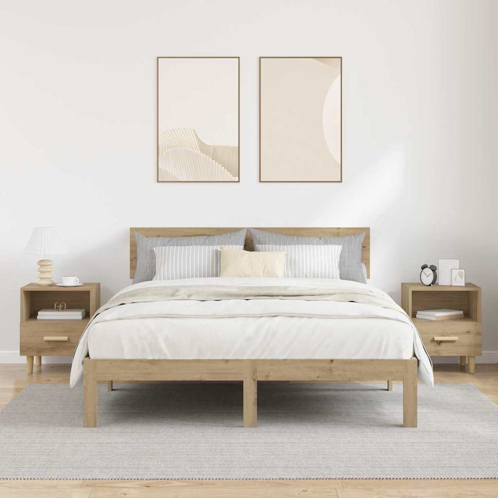 Natskab 2 pcs artisan eg 40 x 35 x 47,5 cm Konstrueret træ
