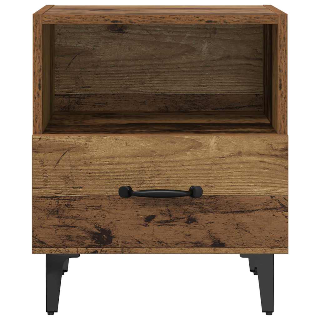 Natskab 2 pcs Gammelt træ 40 x 35 x 47,5 cm Konstrueret træ