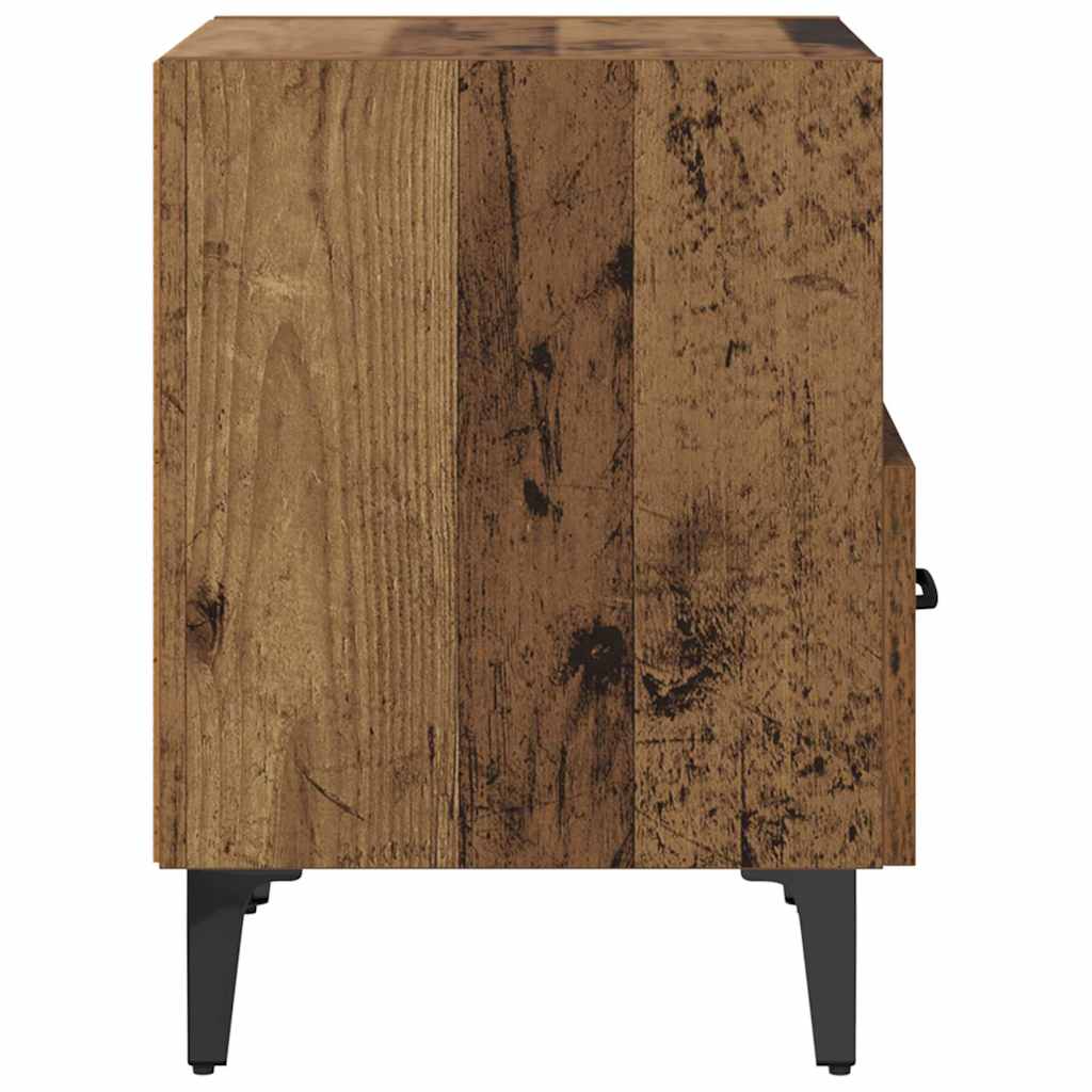 Natskab 2 pcs Gammelt træ 40 x 35 x 47,5 cm Konstrueret træ