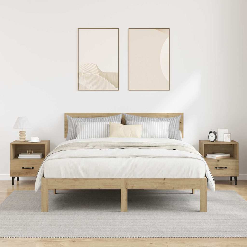 Natskab 2 pcs artisan eg 40 x 35 x 47,5 cm Konstrueret træ