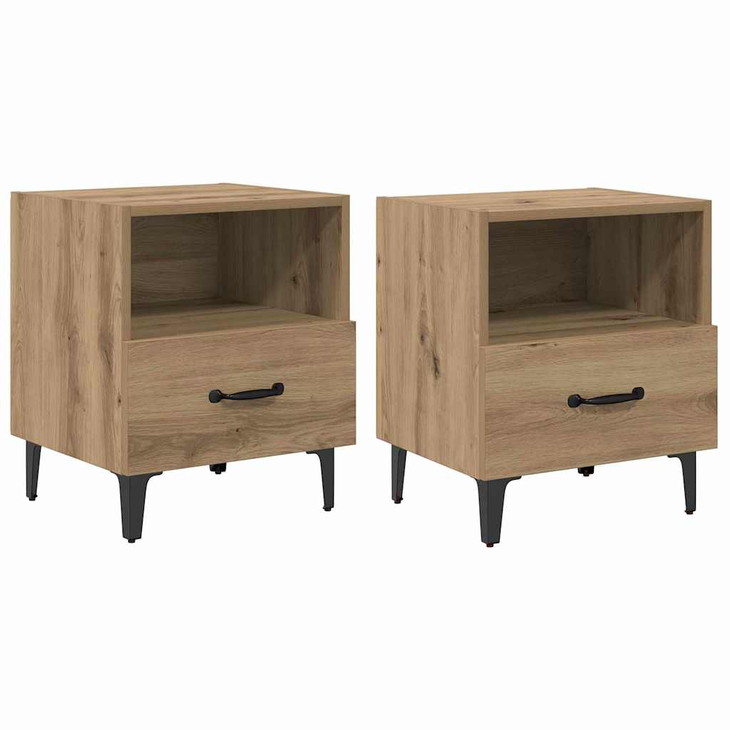 Natskab 2 pcs artisan eg 40 x 35 x 47,5 cm Konstrueret træ