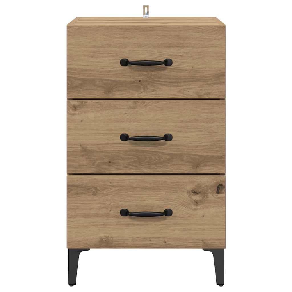 Natskab med skuffe artisan eg 40 x 40 x 66 cm Konstrueret træ