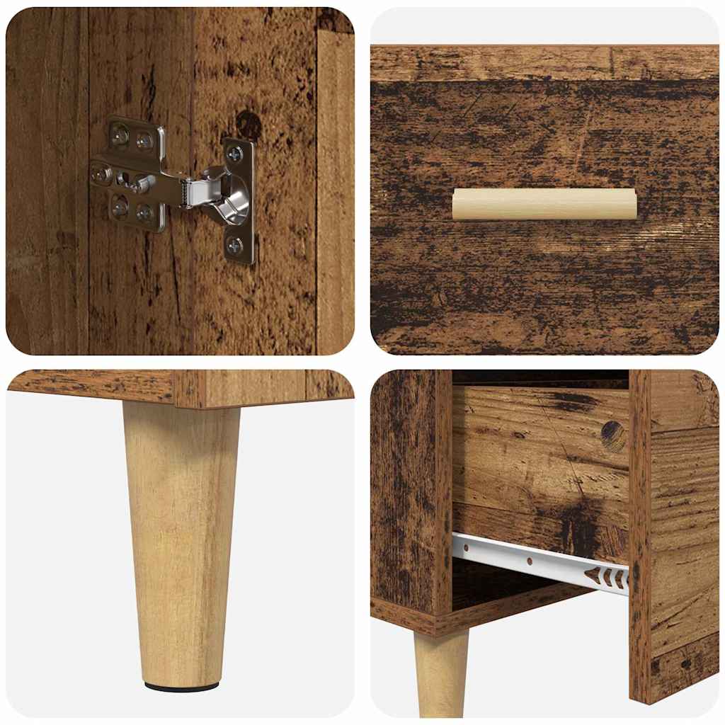 Sideboard Gammelt træ 34 x 69,5 x 90 cm Konstrueret træ