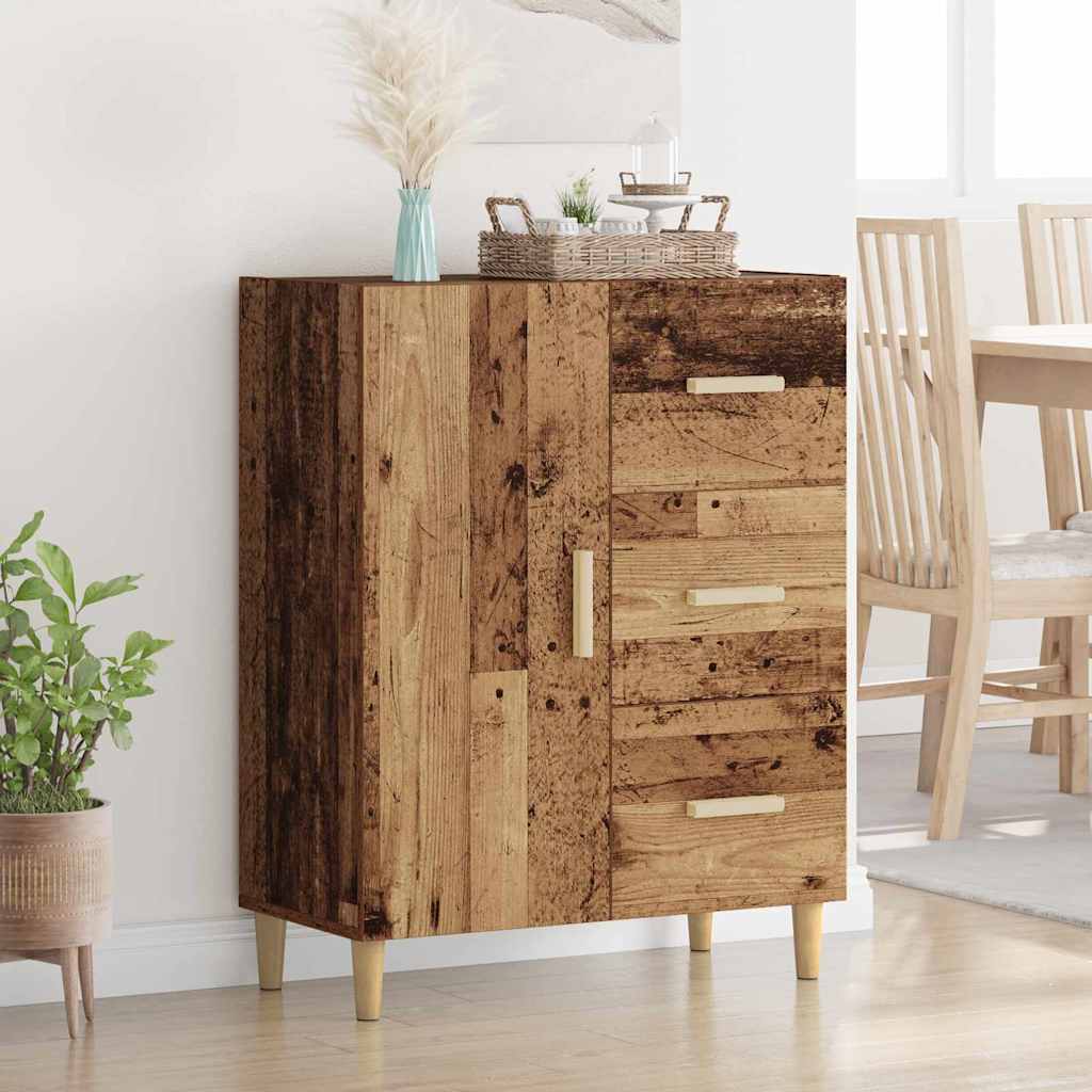 Sideboard Gammelt træ 34 x 69,5 x 90 cm Konstrueret træ