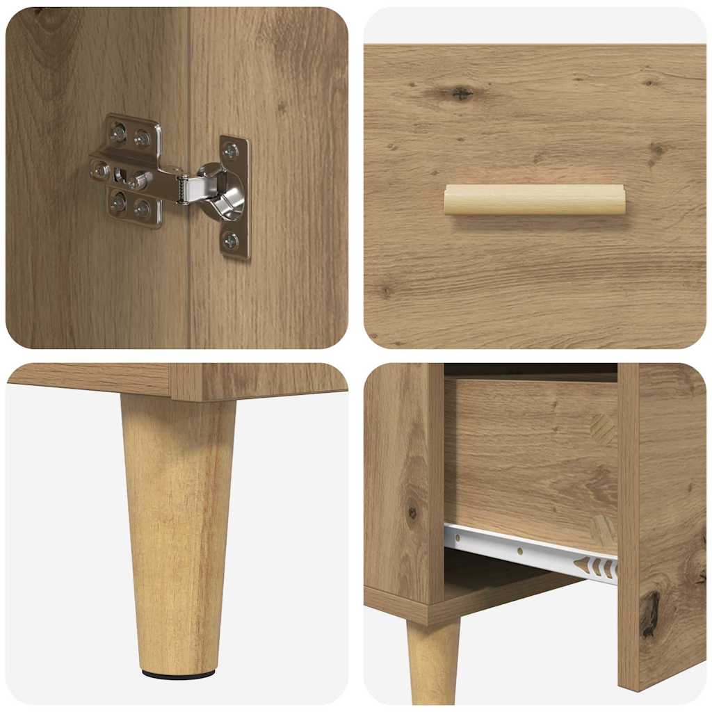 Sideboard artisan eg 34 x 69.5 x 90 cm Konstrueret træ