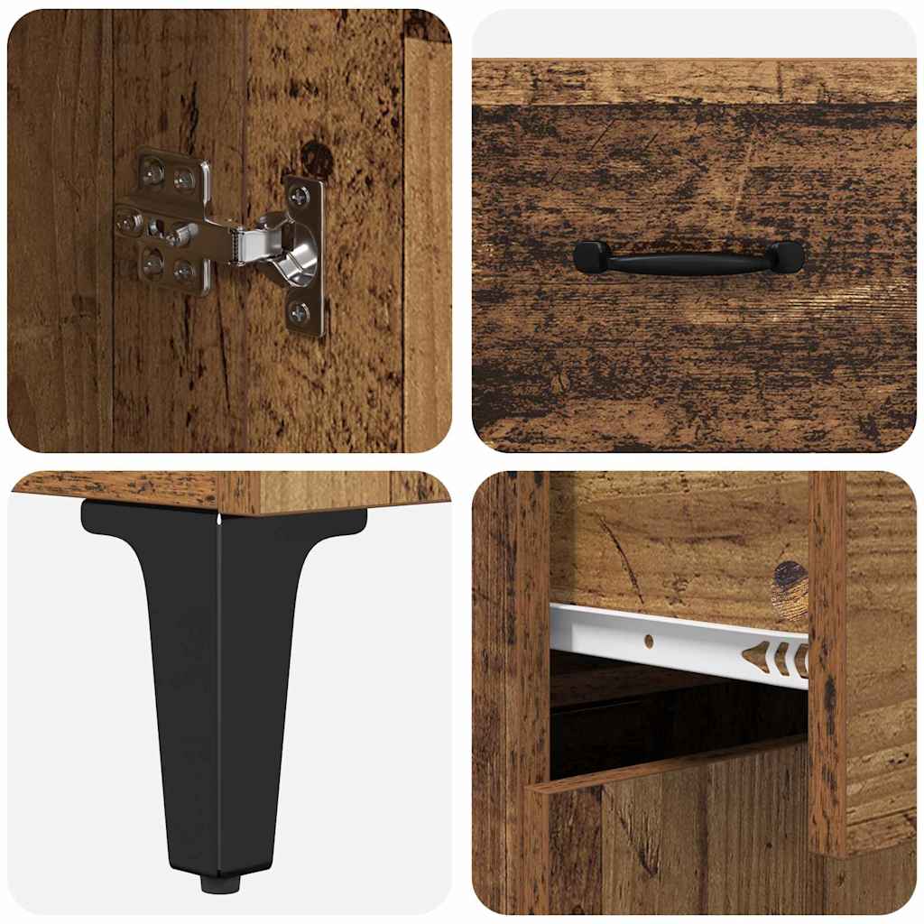 Sideboard Gammelt træ 34 x 69.5 x 90 cm Konstrueret træ